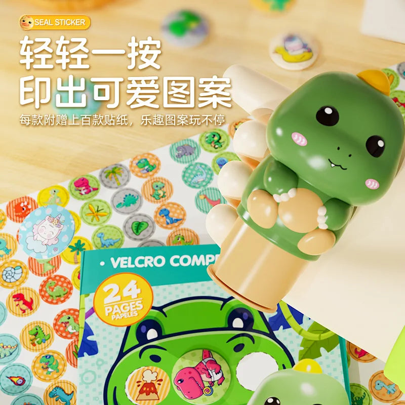 EZ Popular Children's Magic Seal Sticker Book Toy Stamp Reward Boys and Girls Cartoon Cute Rabbit