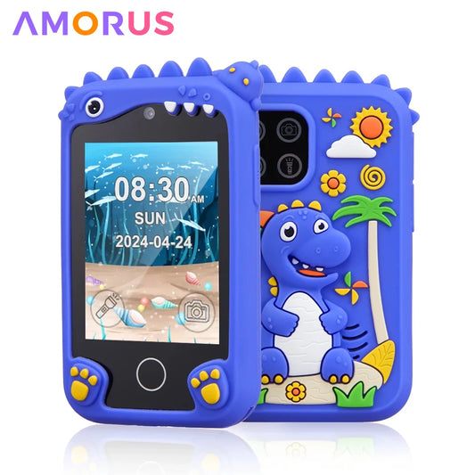 EZ AMORUS Children Smart Phone Toy 2.8 inch Touchscreen Digital Camera Toys for Boys Girl Toys Music Player Christmas Birthday Gift