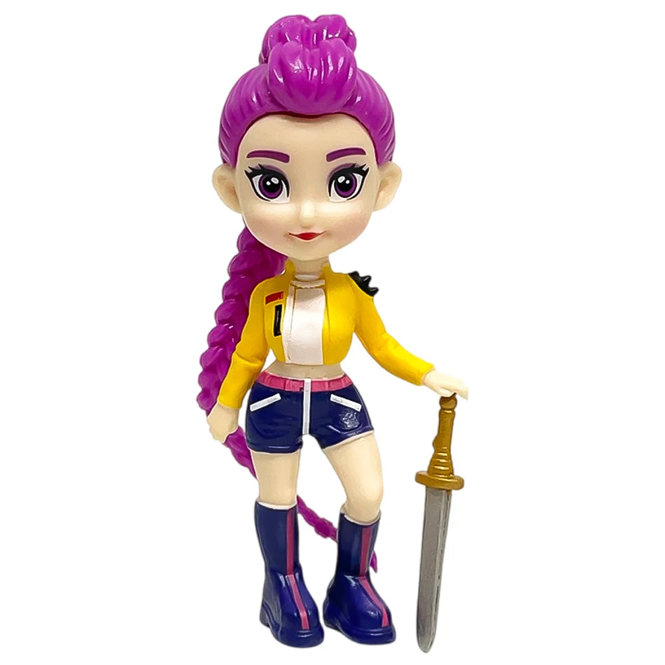 EZ 1-6pcs Kpop Devil Hunter Blind Box Disassembly Fun Blind Bag Small statue Peripheral Desktop decoration fans gift ﻿