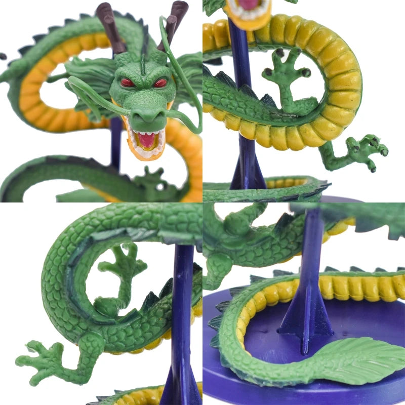 EZ Dragon Ball Z Shenron Figure Toys DBZ Cartoon Son Goku Cyan Dragon Handmade PVC Figurine Anime Decoration Birthday Model Dolls
