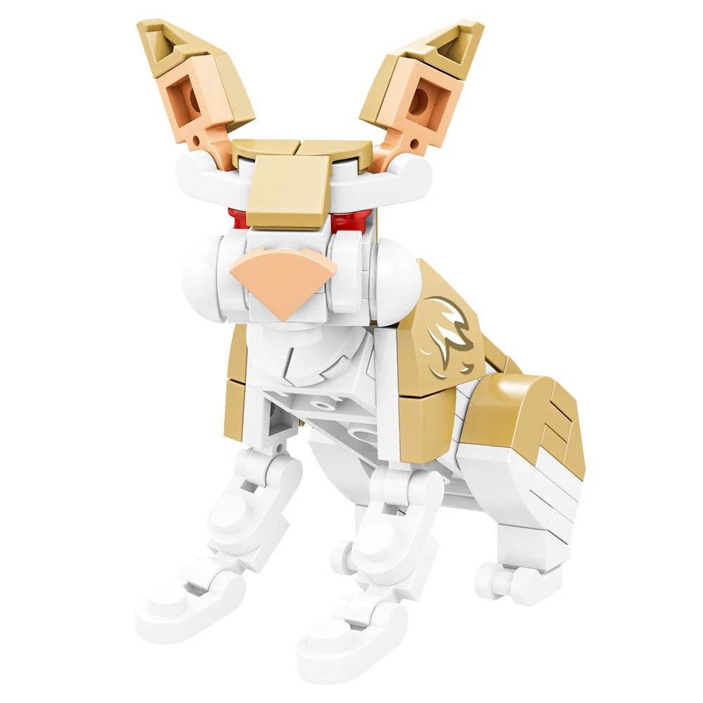 EZ Animals Figures Fox Kangaroo Giraffe Figure Model Building Blocks Kits Toys For Children Wild Animal Kids Gifts
