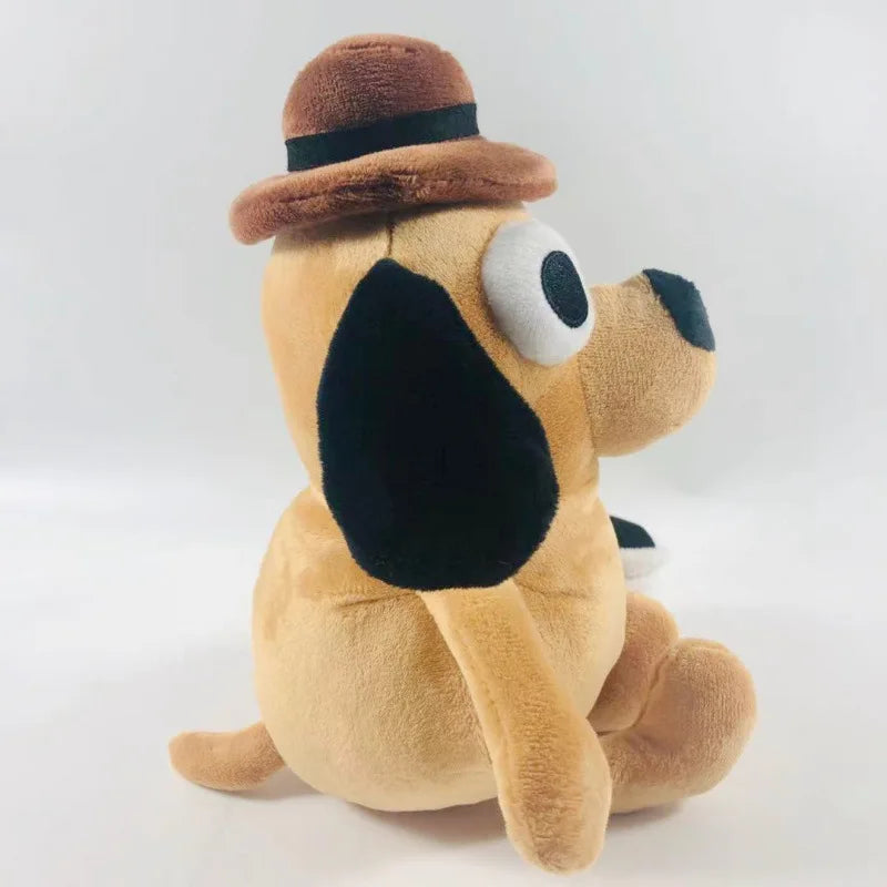 EZ 25cm This Is Fine Meme Coffee Dog Plush Toy Soft Stuffed Doll Stuffed Plush Animals Kids Toy Gift for Children Boy Birthday
