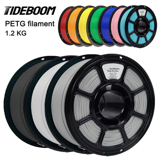 EZ Tideboom PETG Filament 3D Printing Materials 3D Printer Petg Filament 1KG Eco-Friendly Good Toughness Mix Color Petg 필라멘트