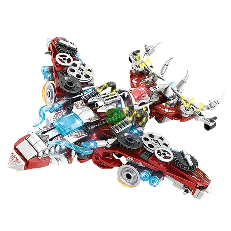 EZ 2IN1 Jurassic Mechanical Indominus Rex Dinosaur World Model Building Blocks City Fighter Dino Park Bricks Children Toy
