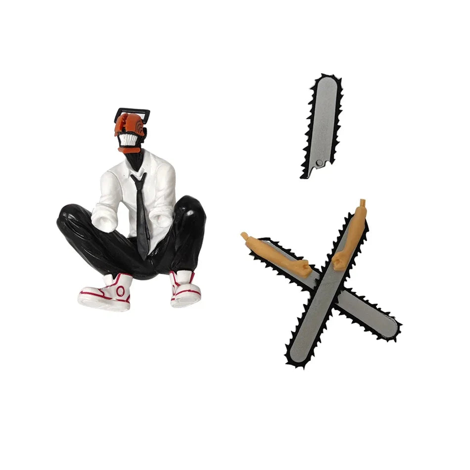 EZ 18cm Chainsaw Man Anime Figure Power Denji Action Figure PVC Chainsaw Man Power Figurine PVC Adult Collection Model Doll Toys