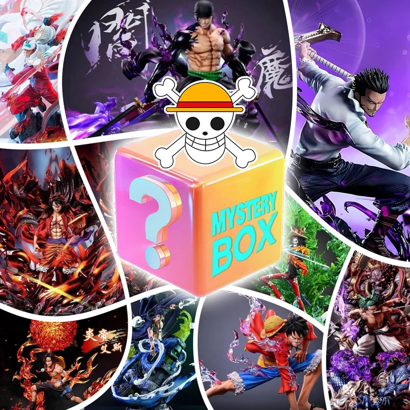 EZ One Piece Anime Mystery Box - Random Figure Collectible for Fans, Luffy Zoro Sanji Chopper, Great Gift for OP Lovers