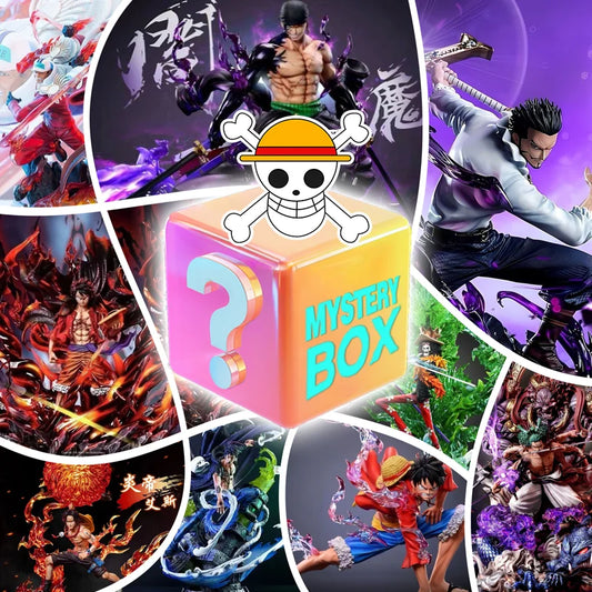 EZ One Piece Anime Mystery Box - Random Figure Collectible for Fans, Luffy Zoro Sanji Chopper, Great Gift for OP Lovers