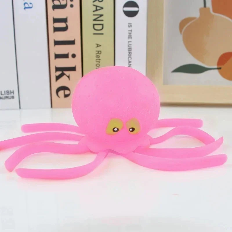 EZ Baby Bath Toys Sponge Water Absorbing Octopus Squeezing Stress Relief Toys Summer Swimming Play Water Toy for Children