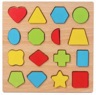EZ Baby Wooden Puzzles Montessori Toys 1 2 3 Years Toddler Toys Hand Grab Board Alphabet Number Cognition Learning Educational Toys