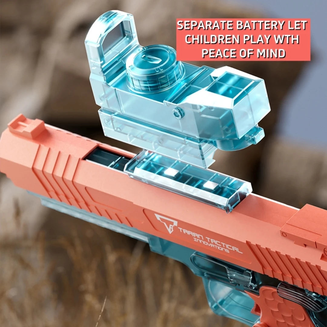 EZ Automatic Desert Eagle Water Gun Toys Electric Shooting Flashing Lights Battle Water Pistol Spray Outdoor Pool Toys for Boy Gift