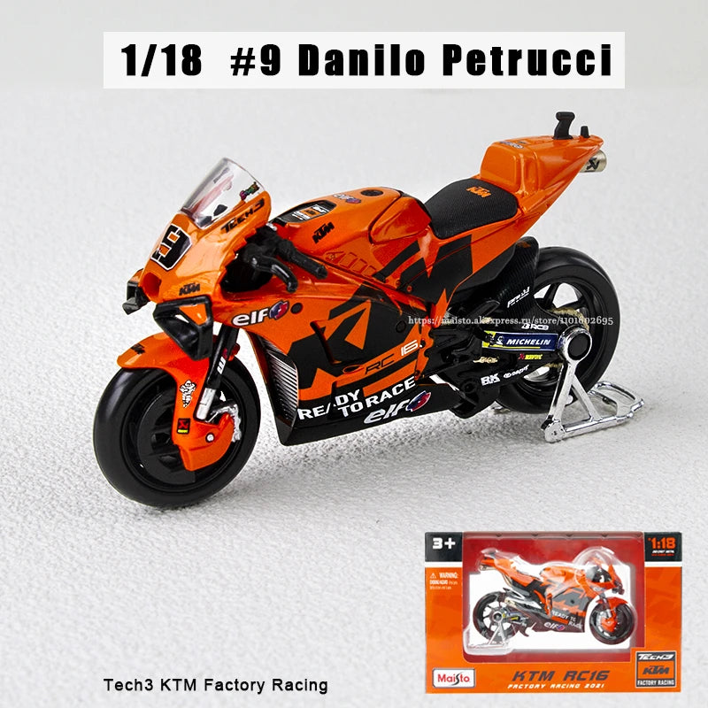 EZ Maisto 1:18 2022 Ducati Pramac Racing #5 Zarco #89 Martin Licensed Simulation Alloy Motorcycle Model Colle Yamaha