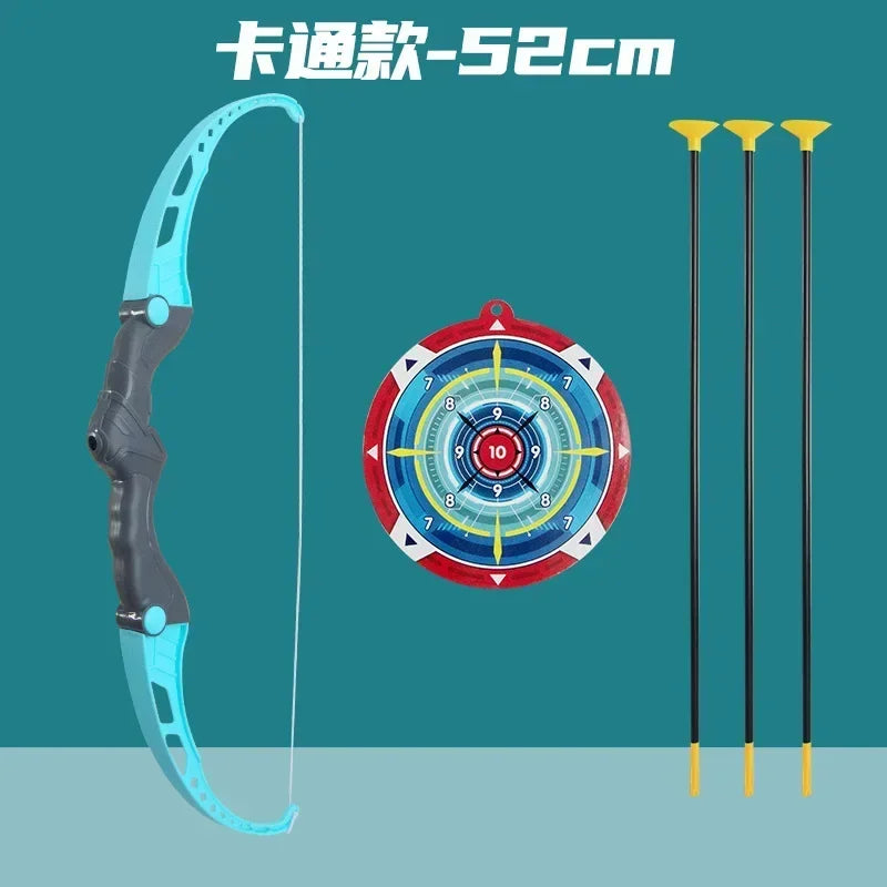 EZ Kids Bow and Arrow Set Outdoor  Archery Toys Set for Kids Ages 4-8 8-12 with Suction Cup Arrows For Kids Adult Stress Relief