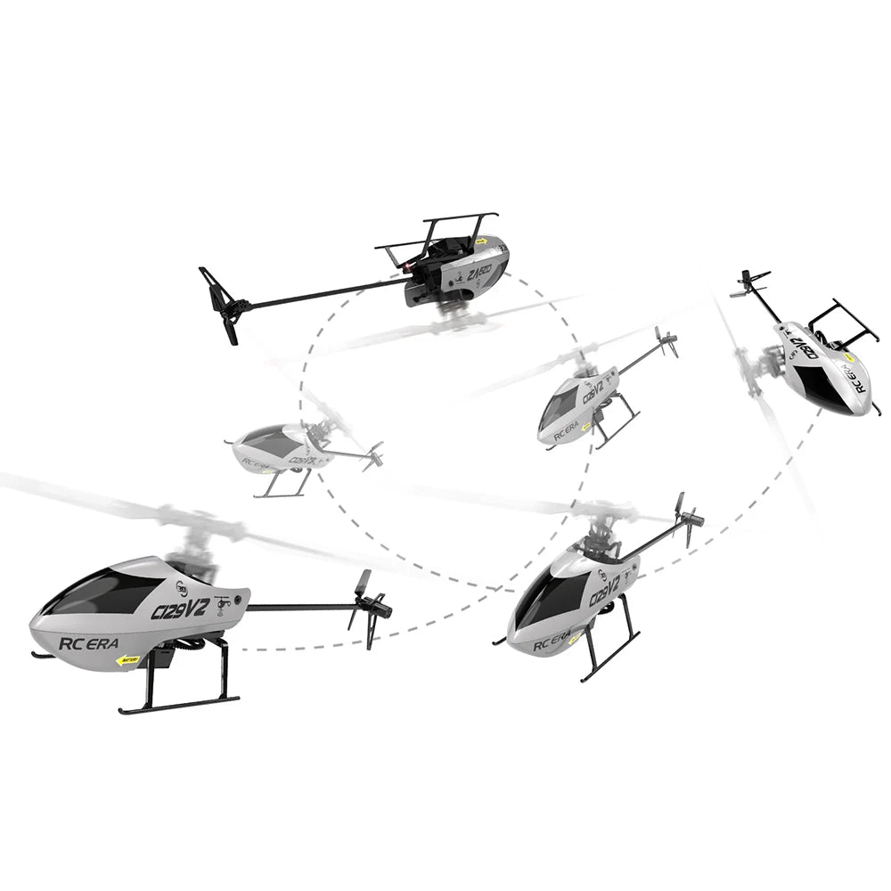 EZ RC ERA C129V2 RTF RC Helicopter 2.4GHz 6-axis Gyroscope One Click 3D Flip Remote Control Aircraft Hobby Toys