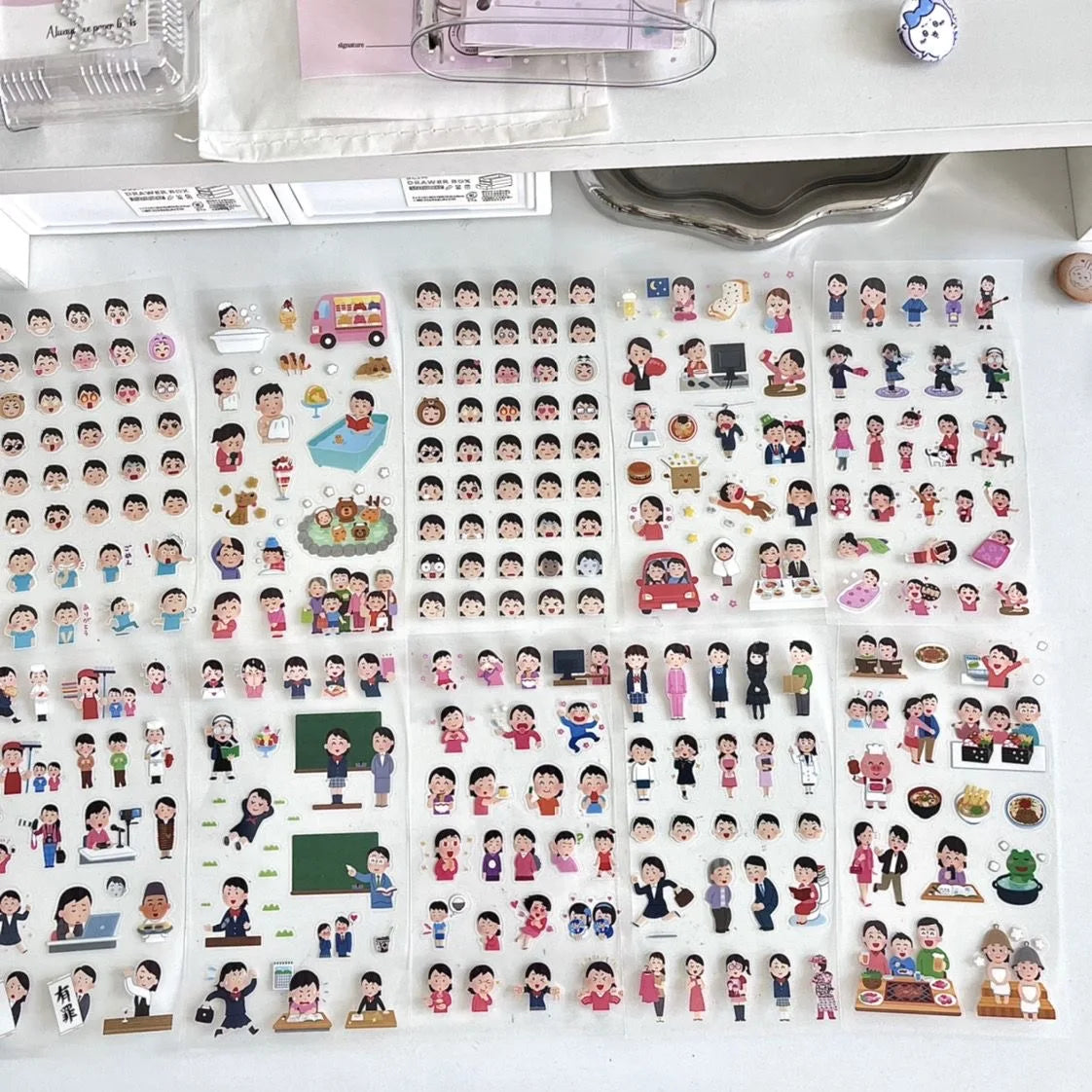 EZ 6pcs/10pcs Set Y2K Random Cute Glitter Laser Sticker for Phone Camera Luggage Journal Sticker Kawaii Decoration Sticker Gift