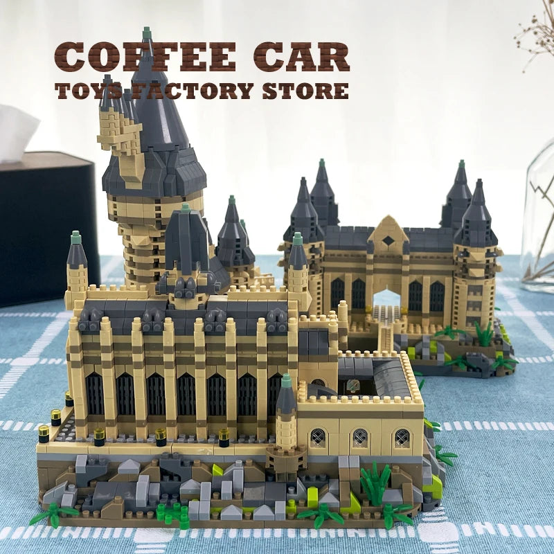 EZ Creative Magic School Model Diamond Bricks Sets Medieval Castle MOC Building Blocks DIY Plastic Toys Adult Kids Christmas Gifts