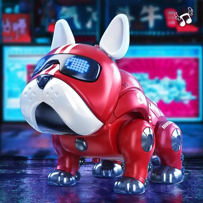EZ Dance Music Bulldog Robot Intelligent Interactive Dog With Light Toys For Children Kids Early Education Baby Toy Boys Girl