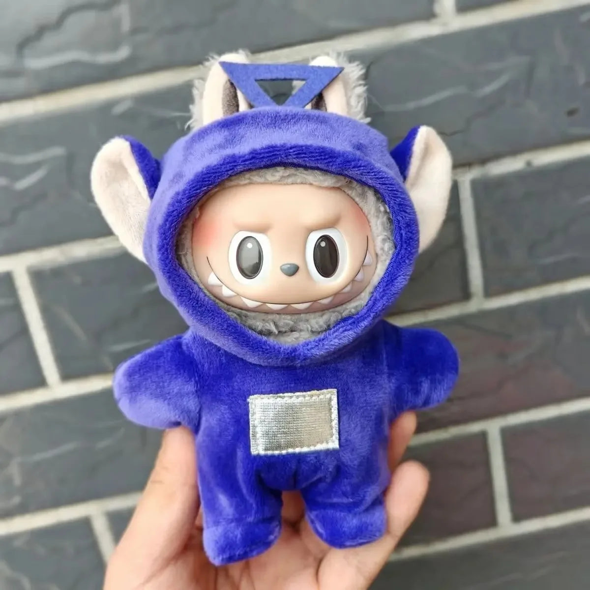 EZ Labubu Doll Clothes Outfit Accessories for Korea Kpop Exo Labubu Idol Dolls 17cm Cotton Doll Crawling Clothes Pull-up Clothing