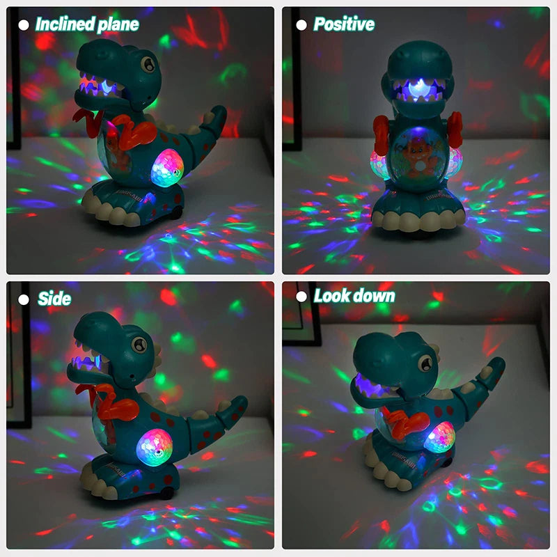 EZ Dinosaur Toys Baby Toys Light Up Musical CrawlingTummy Time Montessori Sensory Interactive Electric Toys For Kids Birthday Gifts