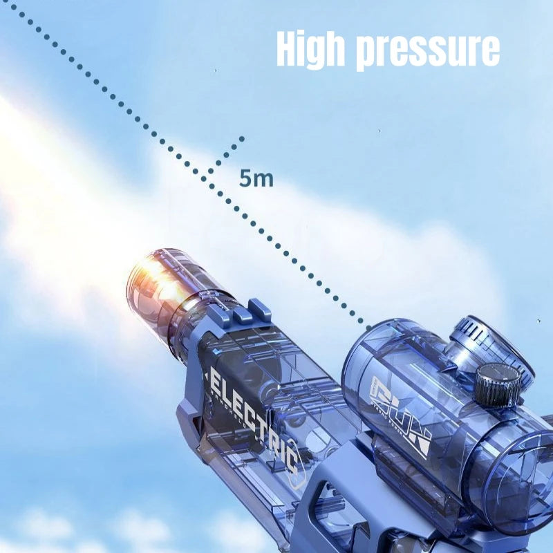 EZ Children High Pressure Electric Water Gun Toys Summer Outdoor Beach Pool Garden Fight Games Kids Automatic Bursts Watergun Gifts