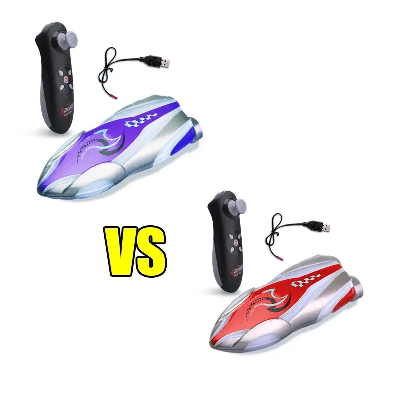 EZ Mini Remote Controlled Boat Rc Stunt Boats 360 Degree Radio Remote Controlled Ship with Led Light Pool Water Toy Pool Toys Boys