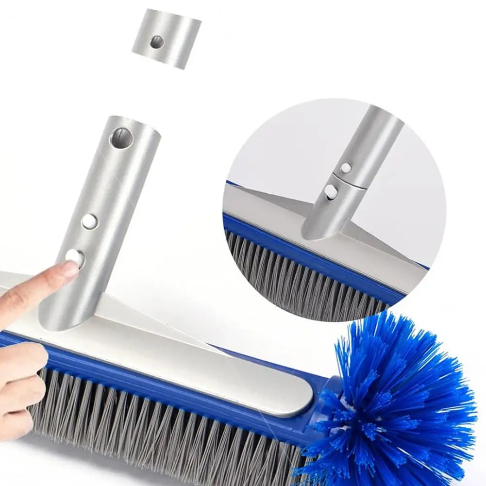 EZ Swimming Pool Brush Head With Corner Cleaning Brush Semi-spherical Bristles Easy To Install Pool Tile Scrubber Brush
