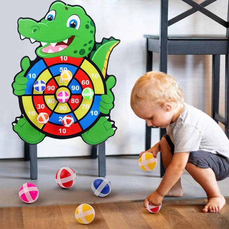 EZ Montessori Throw Sport Slingshot Target Sticky Ball Dartboard Basketball Board Games Educational Children's outdoor Game toy
