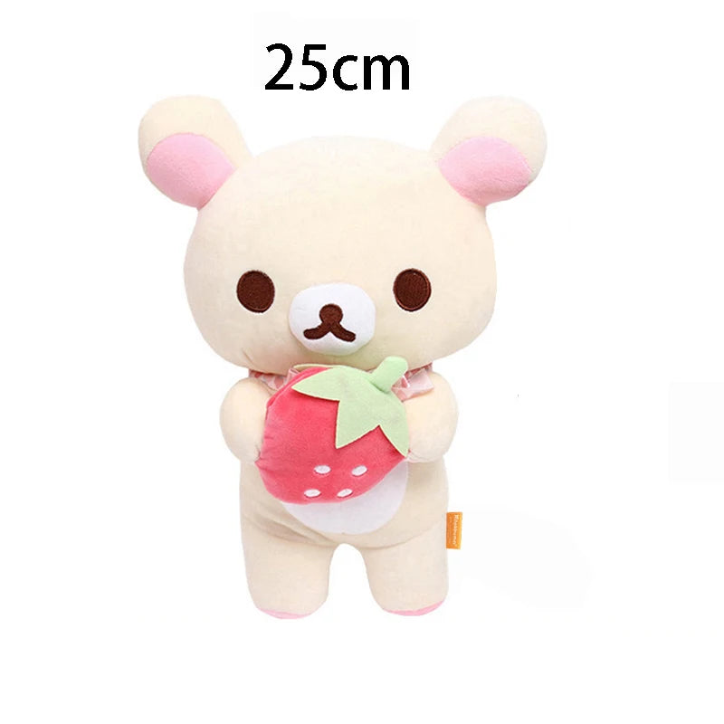 EZ Anime Rilakkuma Cartoon Plush Doll Soft bear Toys Kawaii Room Decor Teddy Bear Plushies Cute Couple Bear Xmas Gifts For Girls