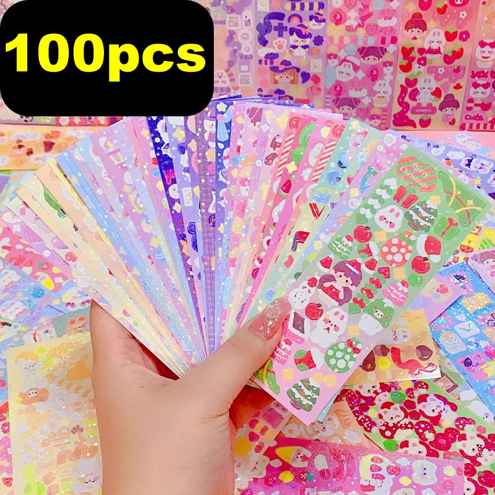 EZ Kawaii Stickers for Kids Cute Stationary Aesthetic Diary Decoration Art Supplies Stickers for Scrapbooking Lot Korean Paper Desk