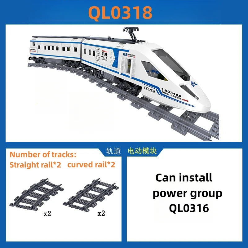EZ Technical Train Maintenance Advanced Model City Rail Tracks Building Blocks Toys For Kids Boys MOC EXPERT