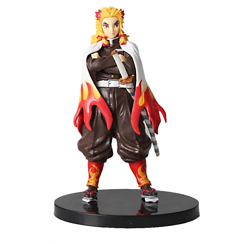 EZ Anime Figure Demon Slayer Figures Kimetsu No Yaiba Doll Tanjiro Nezuko Zenitsu Figurine Inosuke Warrior Action Figure Model Toys