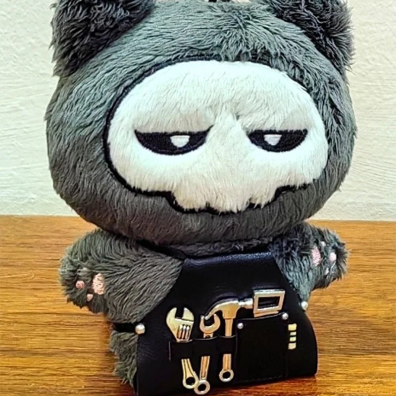 EZ 17cm Labubu Repairman Apron Ob11 Clothes 10cm Cotton Doll Bib Bjd Doll Accessories Mini Repair Tools Cute Toys