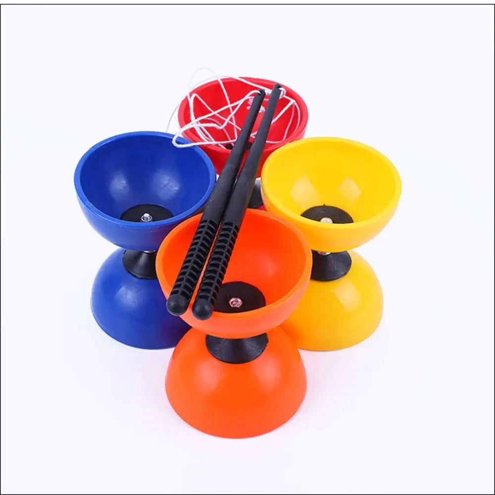 EZ Sensory Training Equipment Leather Chinese Diabolo Soft Thicken Chinese Yo-yo Bowl Shape Diabolo Toy Outdoor