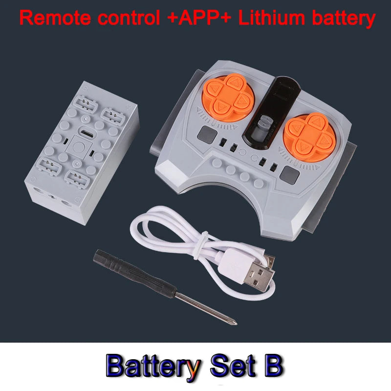 EZ Technical Electronic Building Block MOC Refit Accessories Micro-motor RC Power Functions Parts Creative DIY Car Bricks Kids Toys