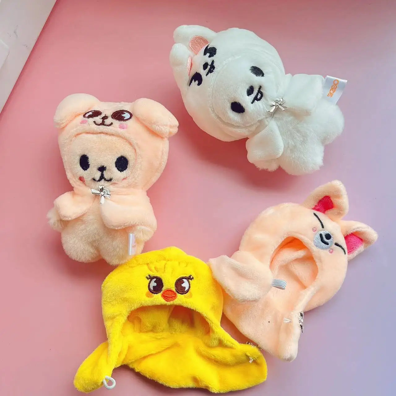 EZ Stray Kids Plush Toy Doll Seoul FM Session Same Style Cloak SKZOO Doll Dress Up Fang Can Small Doll Children's Plush Toy