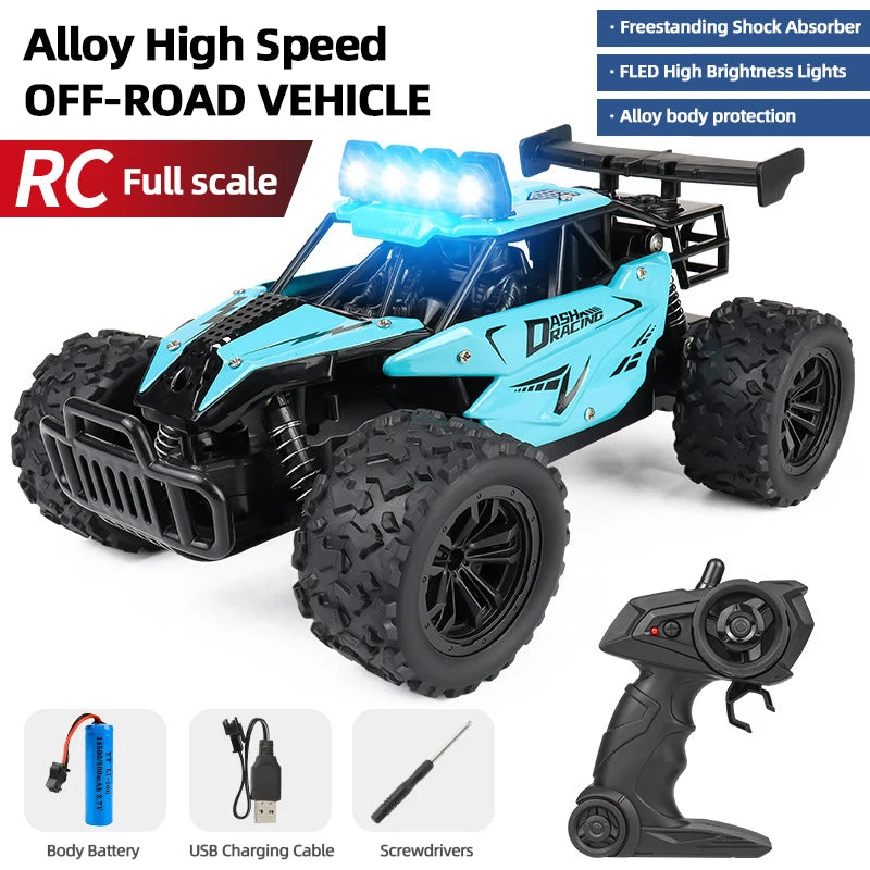 EZ RC8 2.4GRC Proportional Throttle Alloy Remote Control Car 1:16 Highspeed Big Foot Climbing off Road Vehicle Racing Model Toy