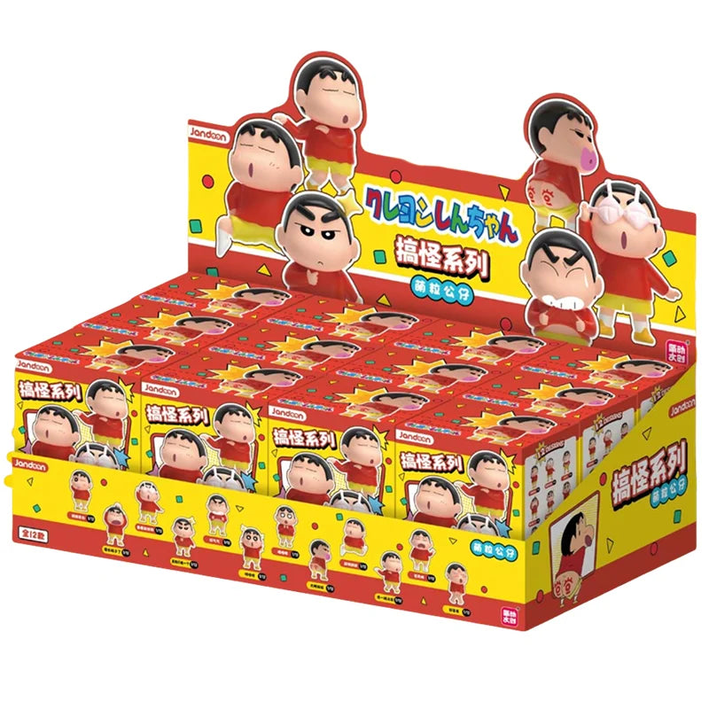 EZ Crayon Shin-Chan Anime Figures Creative Peripheral Dinosaur Diary Baby Rice Grains Doll Model Blind Boxs Toys Children's Gifts