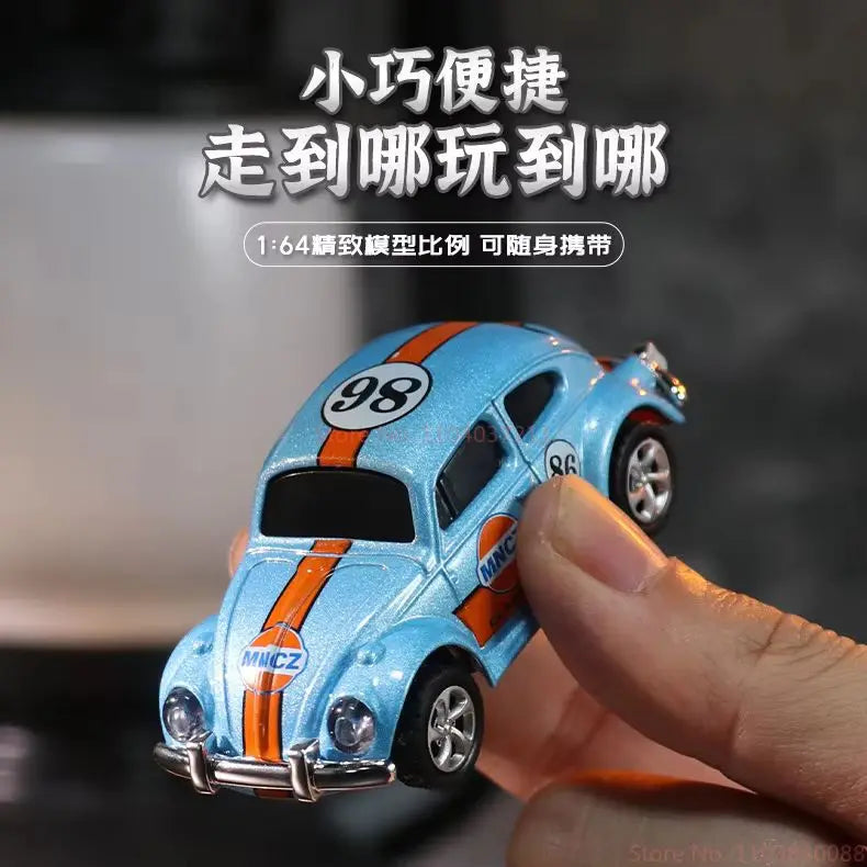 EZ 2025 New Wireless Mini Beetle Alloy Remote Control Car Small Mobile Phone Remote Control Model Car Toy Children'S Holiday Gift