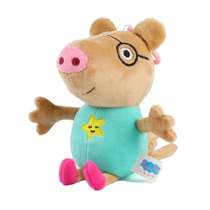 EZ 19cm 100% Genuine PEPPA PIG Stuffed Soft Doll Peppa George Zoe Suzy Rebecca Emily Danny Pedro bear Dinosaur Children Plush toy