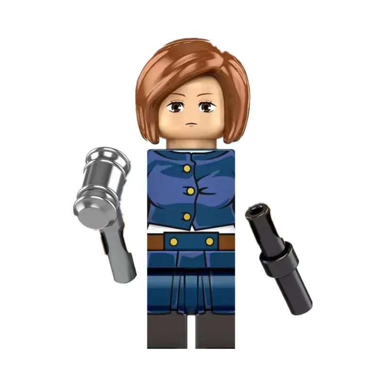 EZ Jujutsu Kaisen Anime Cartoon Gojo Satoru Itadori Yuj Fushiguro Megumi Okkostu Yuta Building Blocks Mini Action Figures Kids Toy