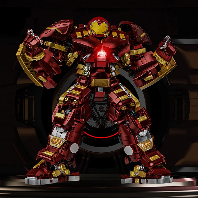 EZ 2700+pcs Iron Heroes Blocks Action Figures Mark Building Sets Buster Mech DIY Brick Collectible Toys for Boys Adult Kids Gifts