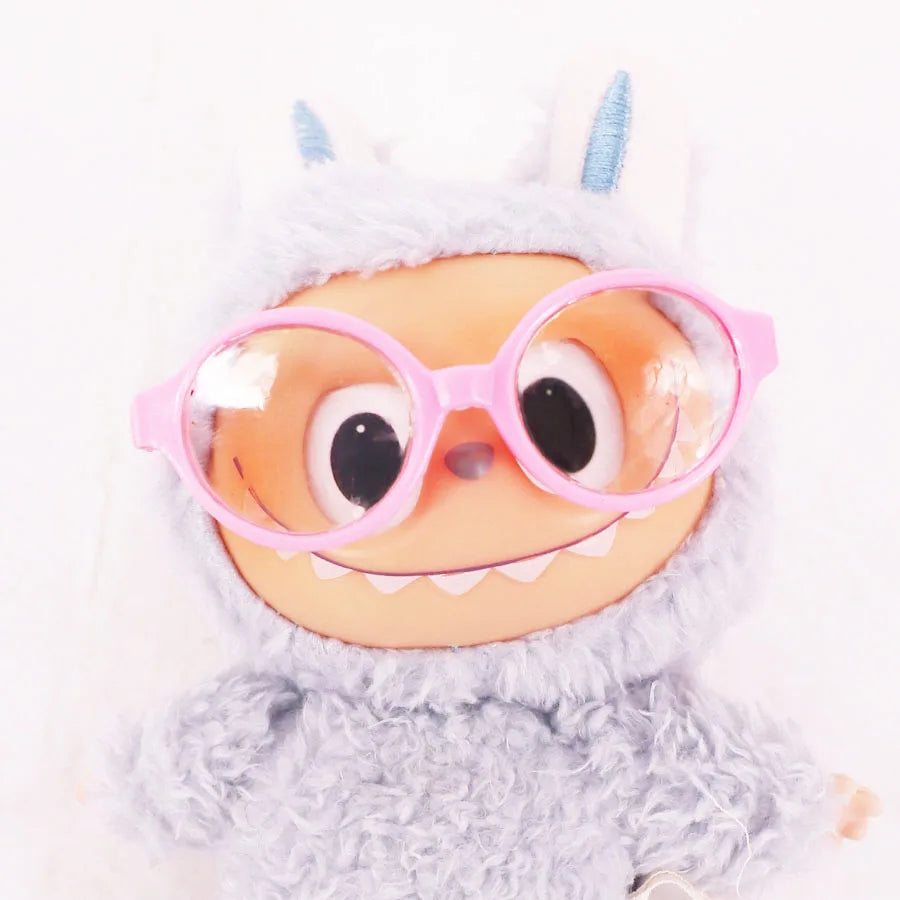 EZ For 15-17cm Labubu Doll Clothes Dress Hair Band Canvas Shoe Accessories Kpop Idol EXO Clothing Labubu Decoration Glasses,Gift