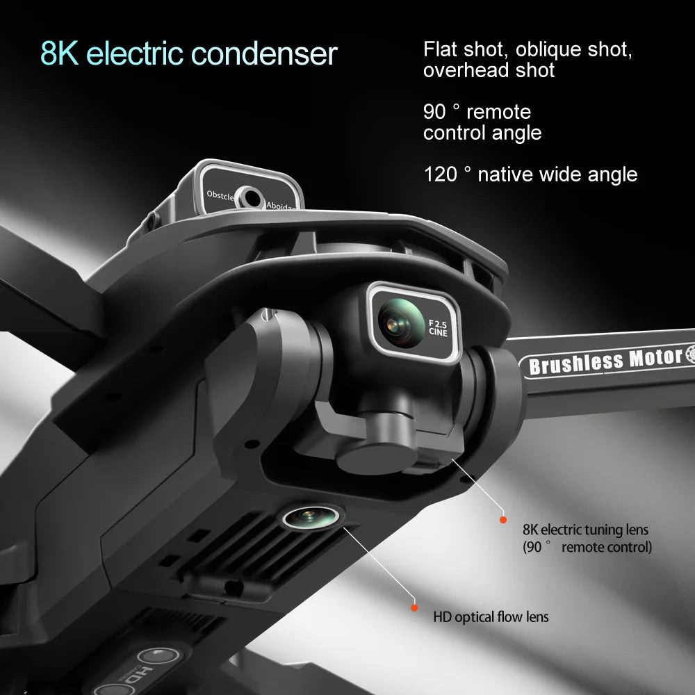 EZ M V168 Professional Drone 5G GPS Wifi Aerial Photography 8K HD Camera Laser obstacle Avoidance Brushless FPV Drones Original Toy