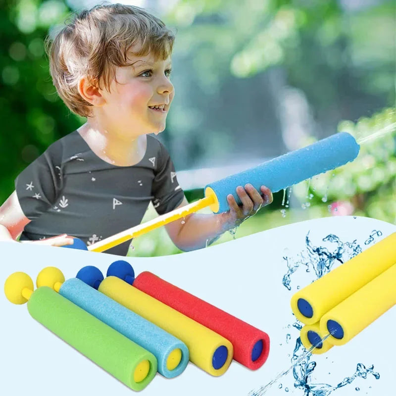 EZ 4pcs Water Blaster Water Guns for Kids Shooter Portable 4 Colors 30ft Range Children Foam Water Gun Summer Swimming Pool Toys