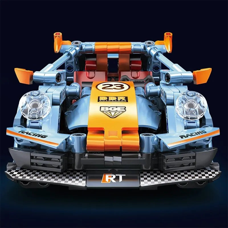 EZ 523pcs Building Blocks City Speed Car Festive Gift Giving Racing Vehicle with Super Racers Bricks Toys for Children Boy Gift