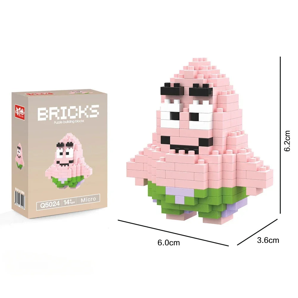 EZ New Super Mario Q Cartoon jigsaw Puzzle Blocks for children Small particles  educational toy student doll model gift