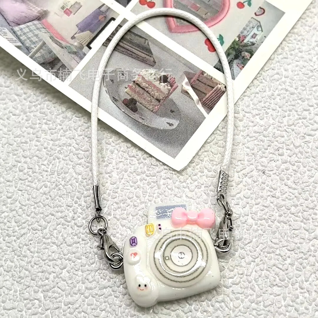 EZ 15cm/17cm Labubu Doll Accessories - Mini Adorable Resin Flocking 3D Bichon Frise Dog Pendant Charms