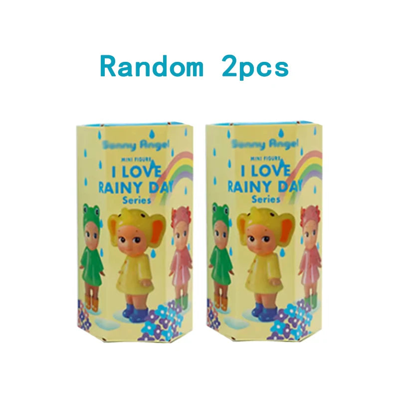 EZ Sunny Angel I Love Rainy Day Series Blind Box Kawaii Vinyl  Mystery Toys Mini Figure Desktop Decor Girls Kids Birthday Gift