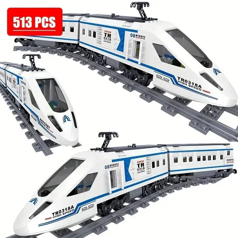 EZ Technical Train Maintenance Advanced Model City Rail Tracks Building Blocks Toys For Kids Boys MOC EXPERT