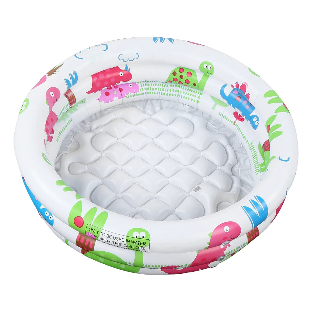 EZ Round Inflatable Baby Toddlers  Swimming Pool Portable Inflatable Children Little Pump Cartoon  Dinosaur Pool Indoor Outdoor for