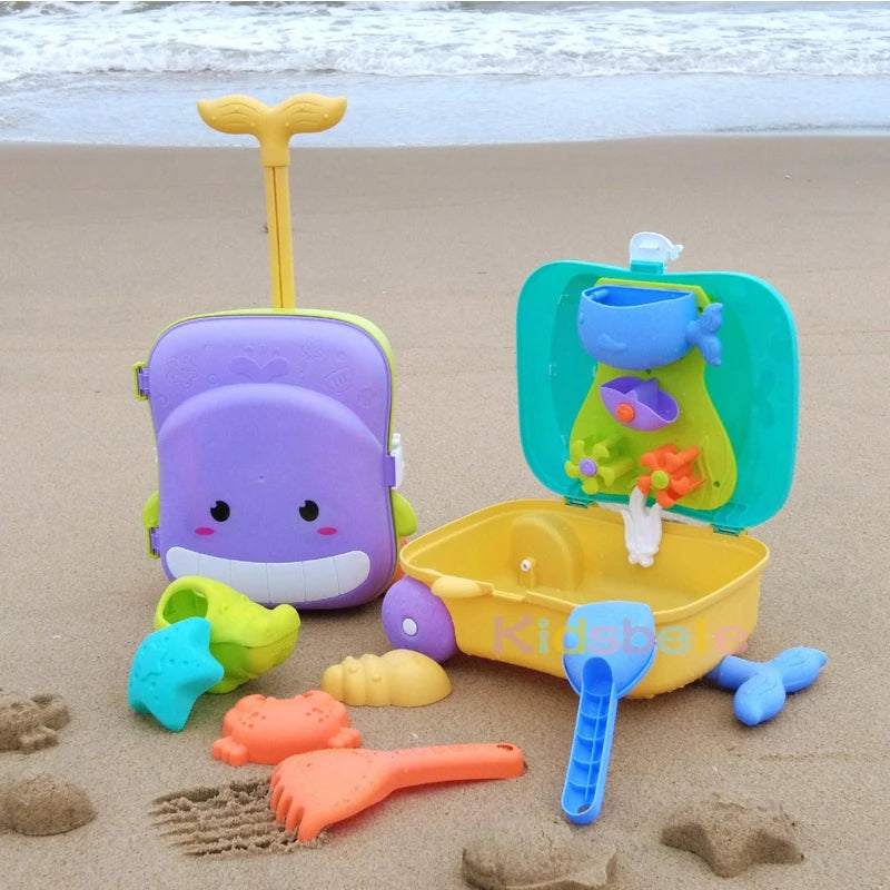 EZ Kids Beach Toys Baby Beach Play Toys Sandbox Kit Summer Toys Beach Accessories Sand Water Game Tools Bath Toy For Baby